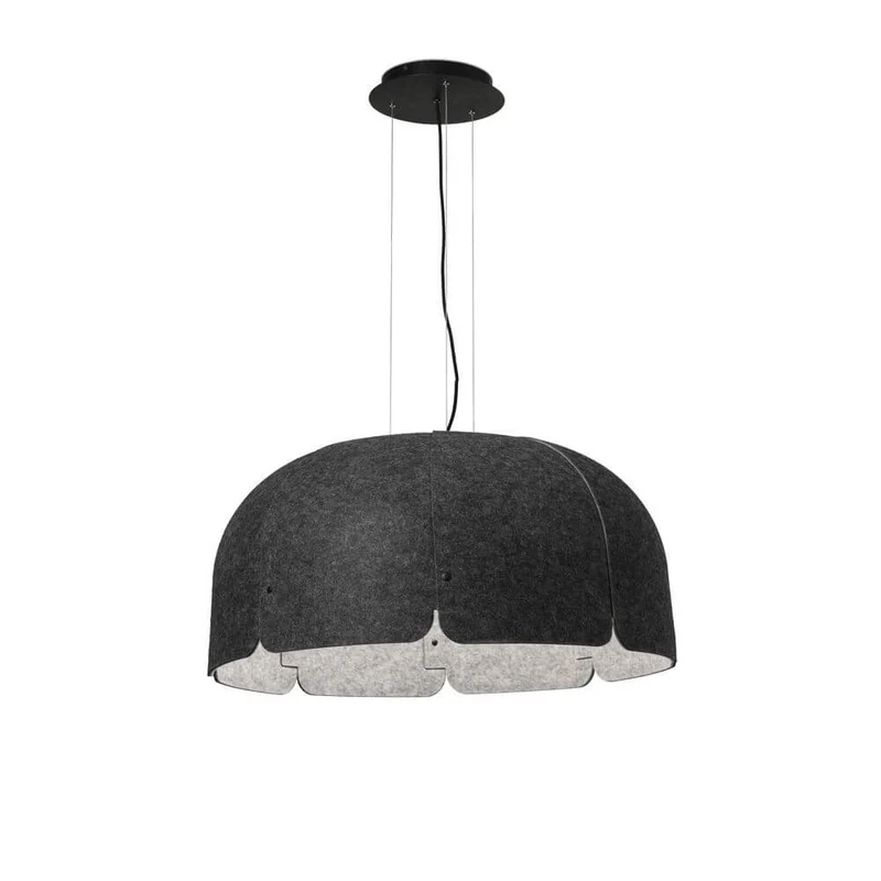 LED Büro-Hängeleuchte Mute Ø 80cm Schallabsorbierend
