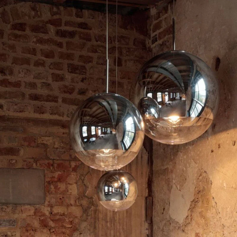 Tom Dixon Mirror Ball 3er Mobile Galerieleuchte