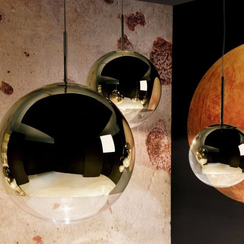 Tom Dixon Mirror Ball 3er Mobile Galerieleuchte
