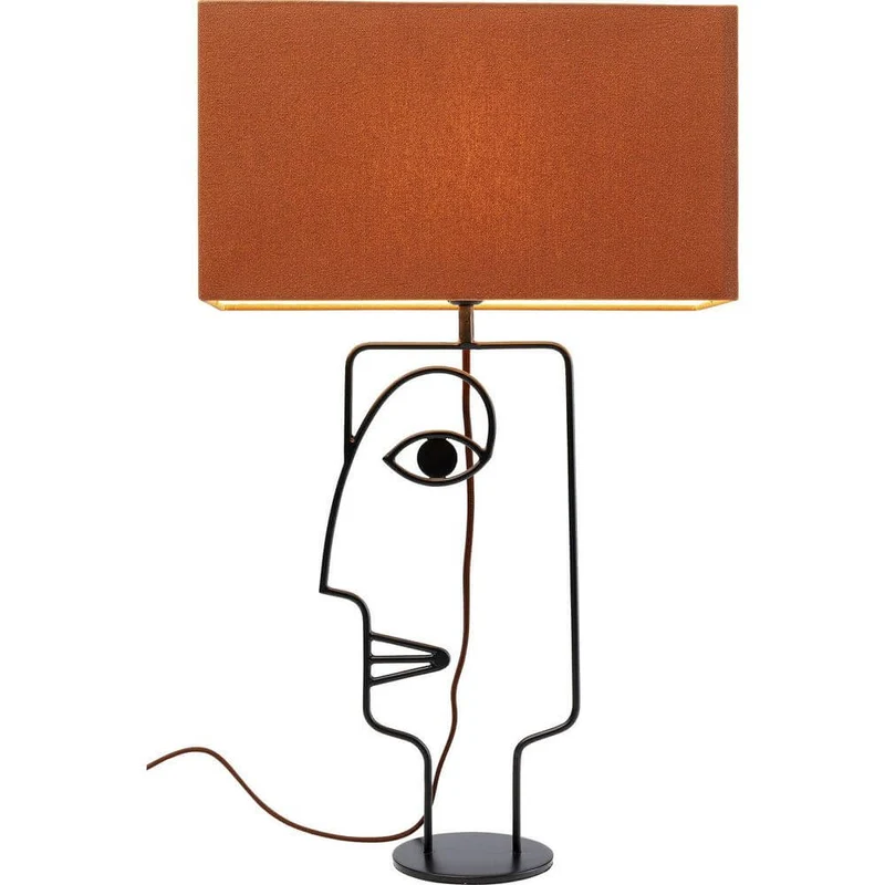 Tischleuchte Face Wire Orange