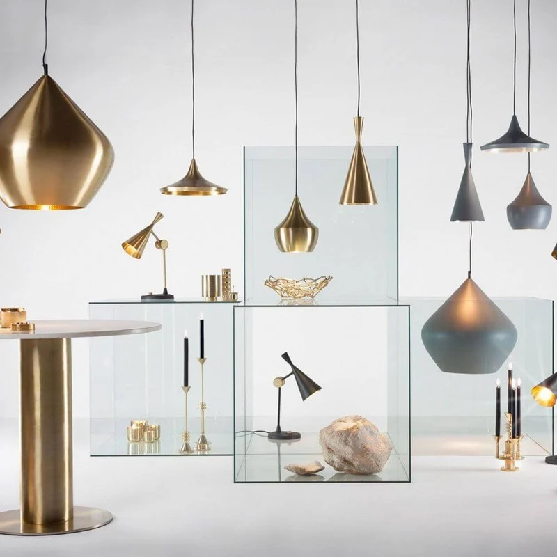 Tom Dixon Beat Range Pendellampe 6er 156cm