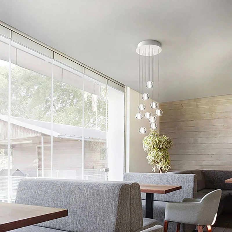 Fabbian Multispot LED-Hängeleuchte Beluga 10-flammig rund