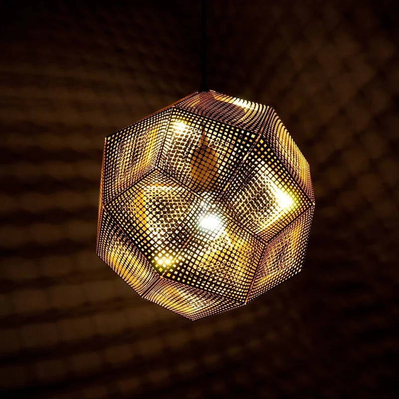 Tom Dixon Etch Metall Hängeleuchte Effektlicht