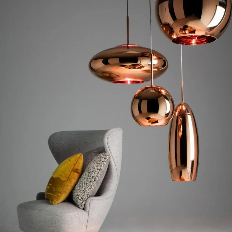 Tom Dixon Copper Round Pendelleuchte Kugel