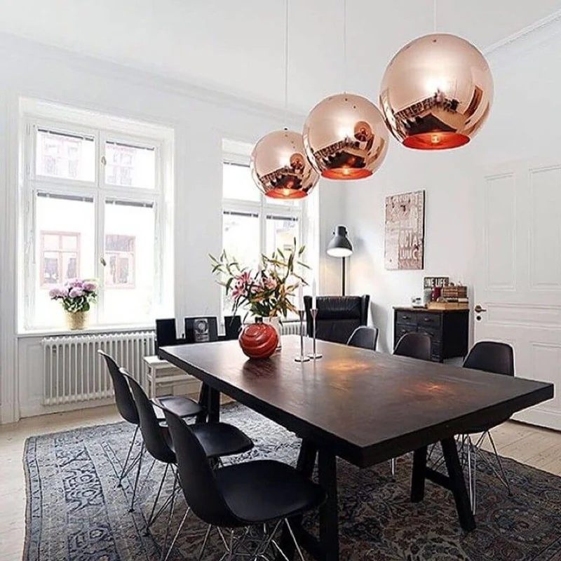 Tom Dixon Copper Round Pendelleuchte Kugel