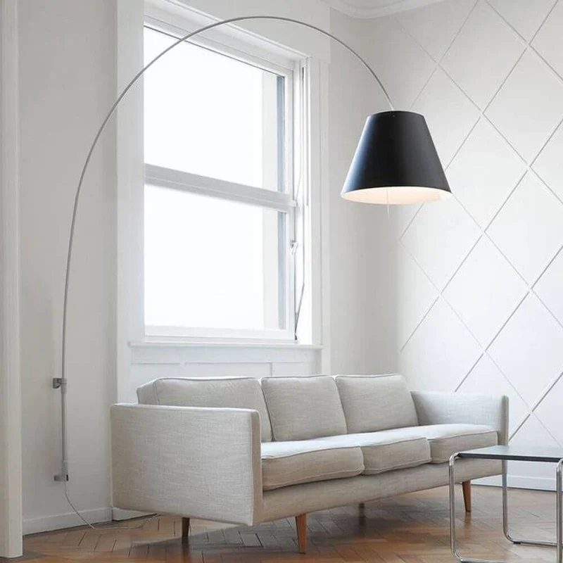 Luceplan Lady Costanza Wandlampe 215-248cm mit Dimmer Alu