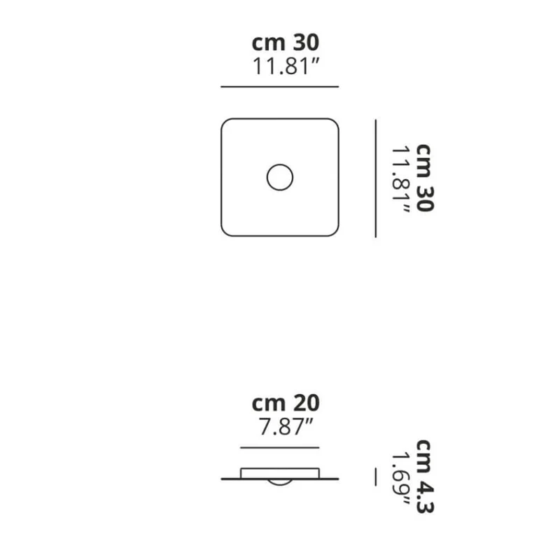 Lodes Frozen Small LED Deckenlampe