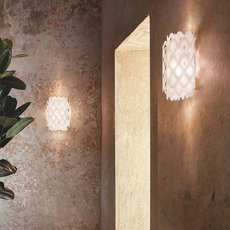 Slamp Wandlampe Charlotte Applique Weiß