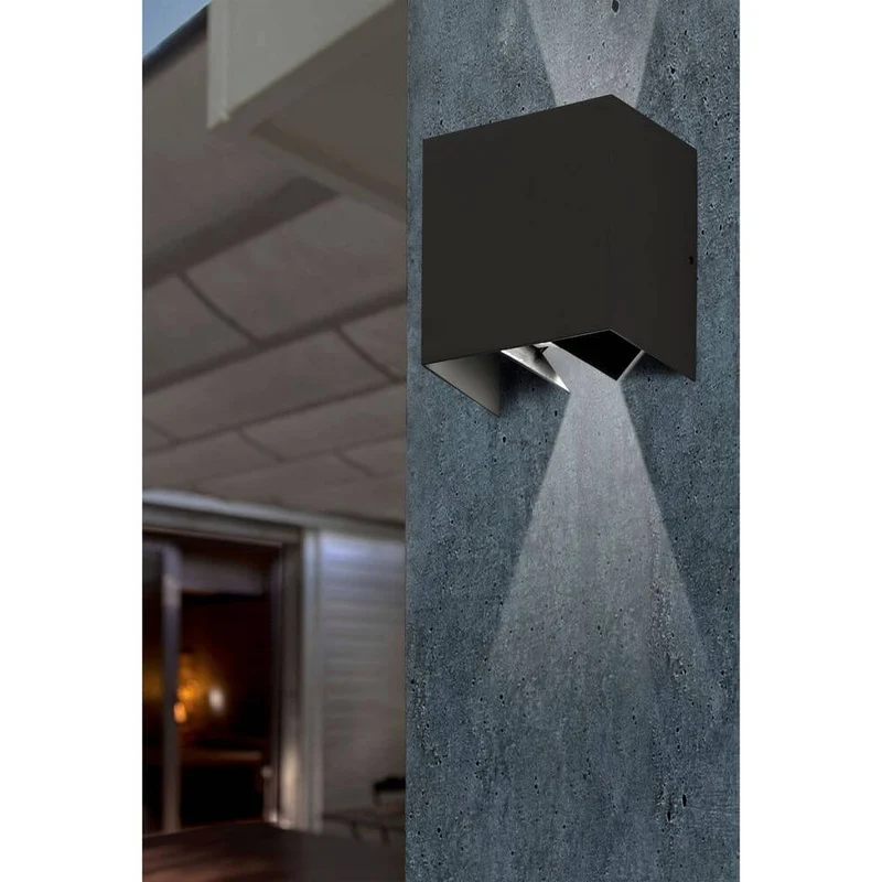 LED Außenwandleuchte OLAN 3000K IP54 Dunkelgrau