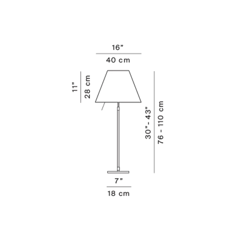 Luceplan Stehlampe Costanza mit Sensor-Dimmer D13 c