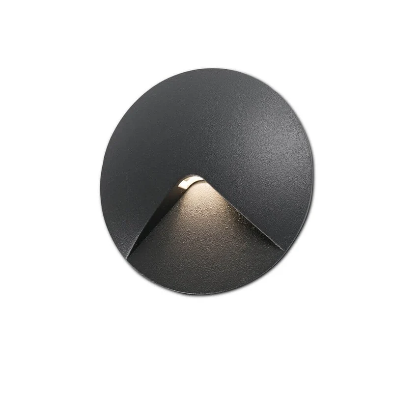 LED Wand-Einbauleuchte UVE 3000K IP44 Dunkelgrau