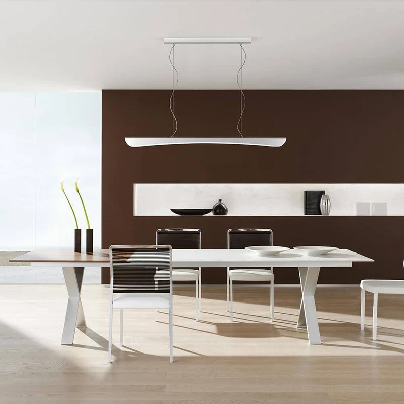 Stretto LED Pendelleuchte 135cm 1690 Lumen Weiß