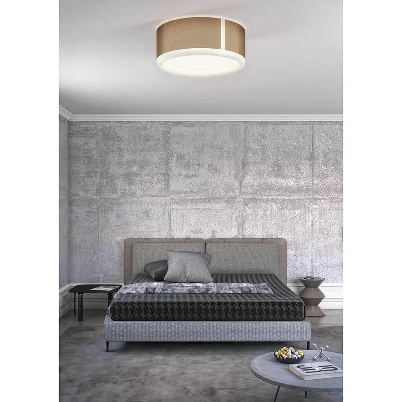 Apollo LED Deckenlampe Ø 45cm Textil Anthrazit Dimmbar