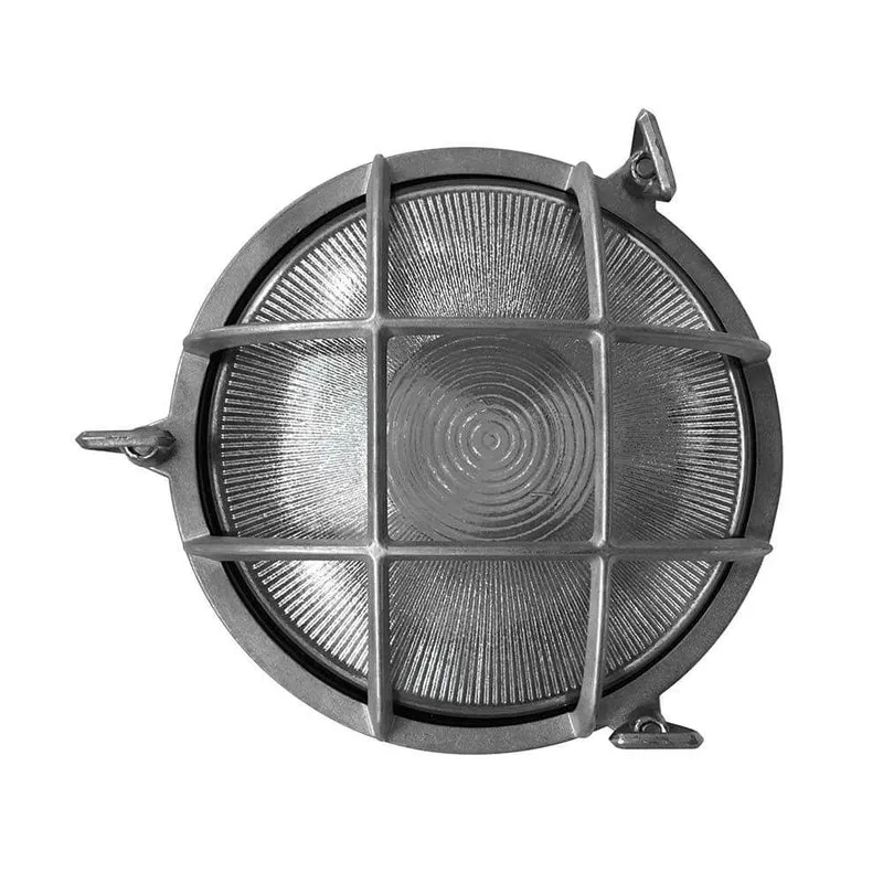 Schiffs-Wandlampe Polperro IP64 Nickel, Glas