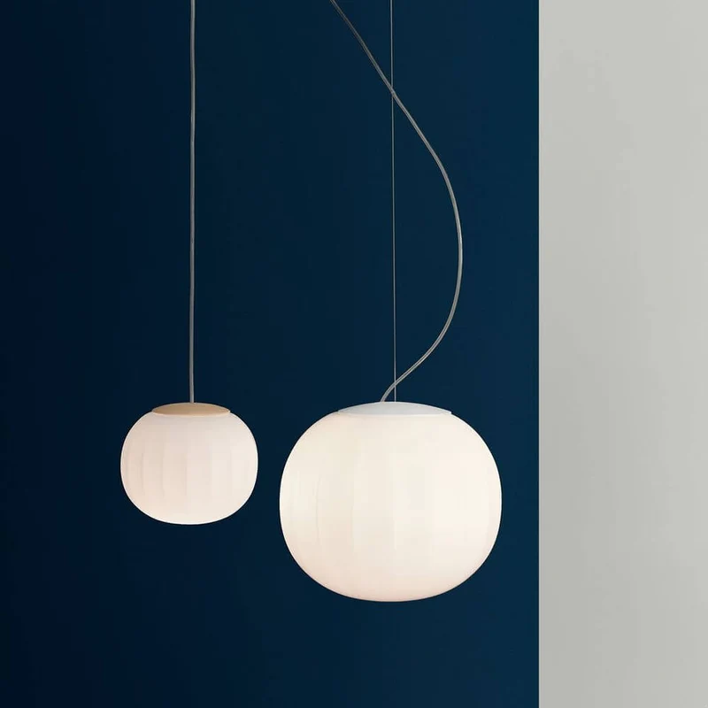 Luceplan LED Hängelampe Lita Ø 14cm Glas