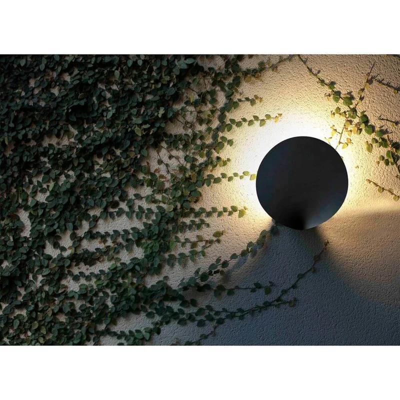 LED Außenwandlampe LOTUS 3000K IP65 Dunkelgrau