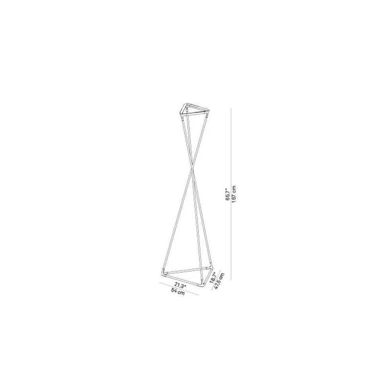 Luceplan LED Stehlampe Tango schwarz