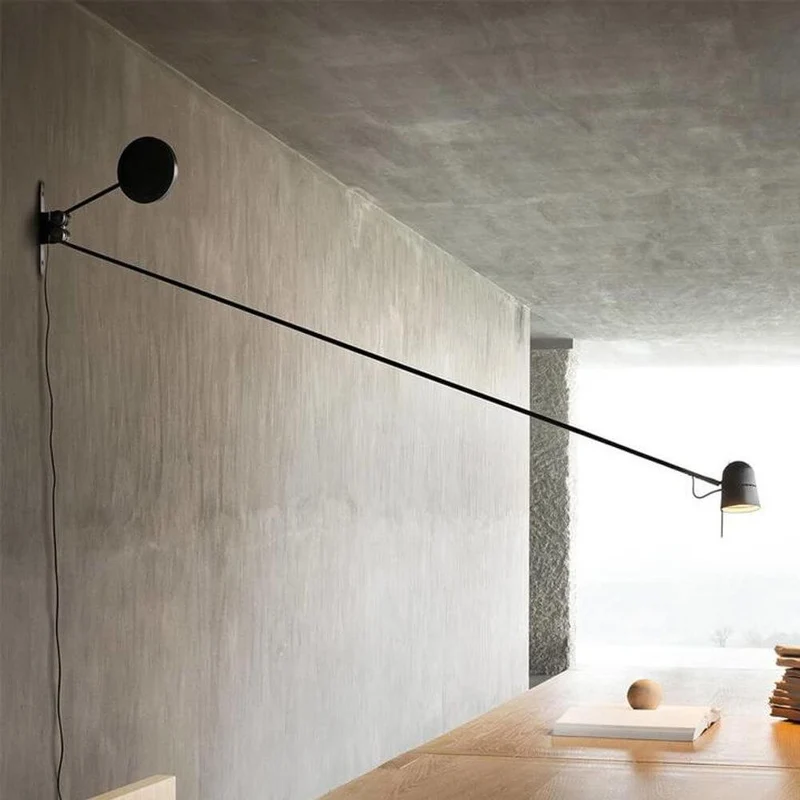 Luceplan LED Wandstrahler Counterbalance mit Gegengewicht 190cm
