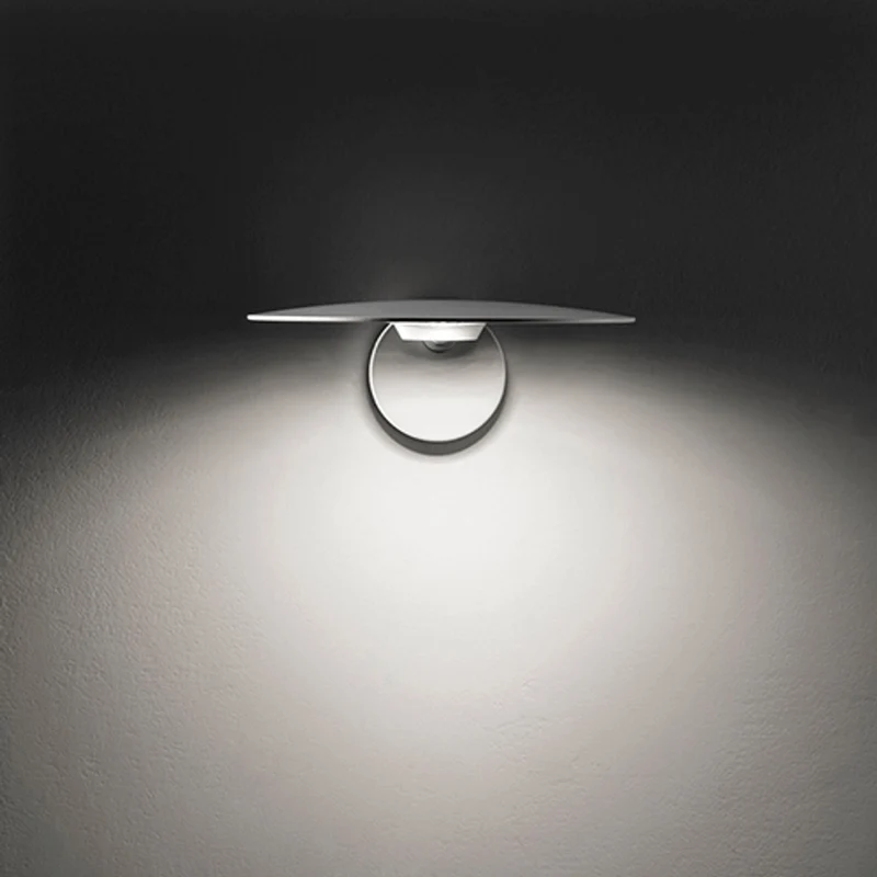 Lodes Puzzle Round Outdoor Single LED Wandlampe