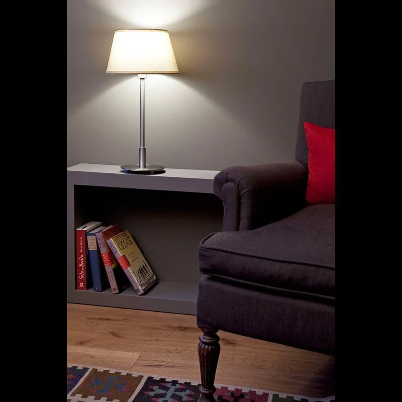 Tischlampe MITIC Nickel, Beige