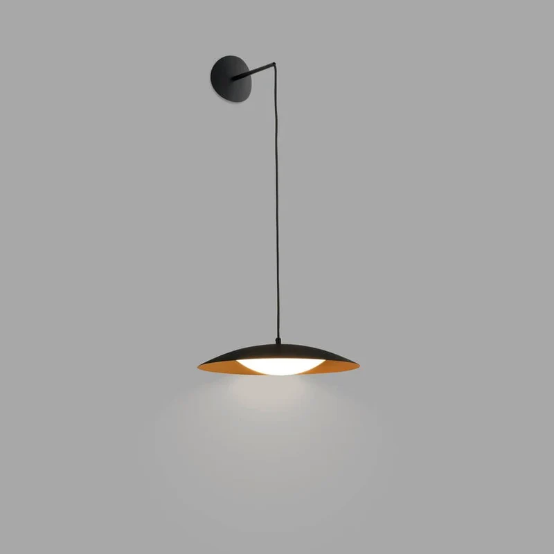 LED Pendelleuchte SLIM Schwarz, Goldfarben