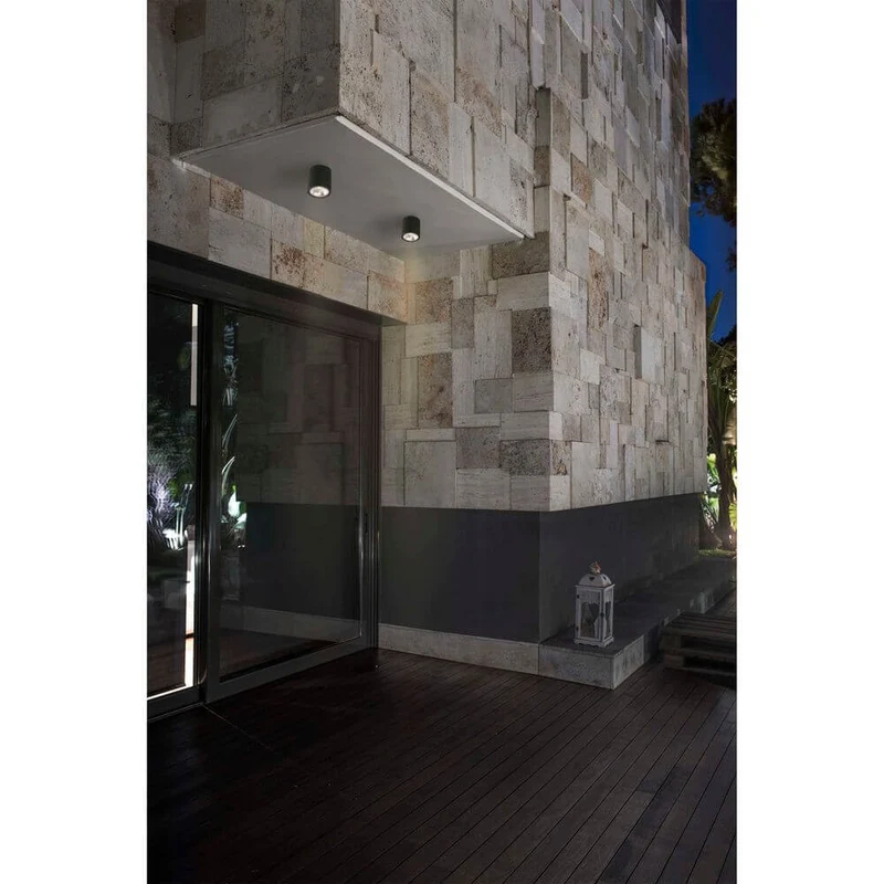 LED Außen Deckenspot 8W 3000K IP54 Dunkelgrau