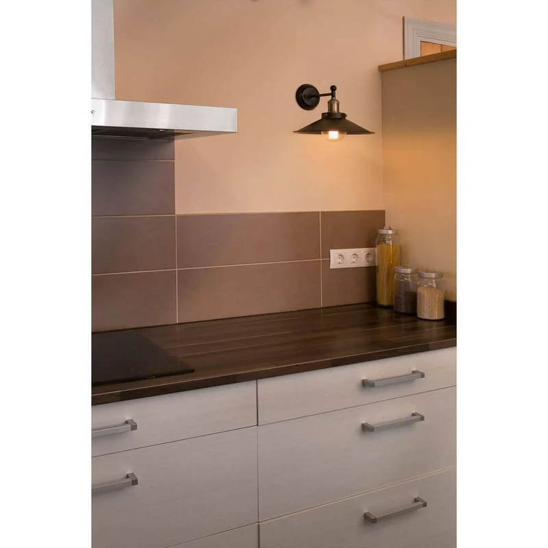 Wandleuchte MARLIN Goldfarben, Schwarz